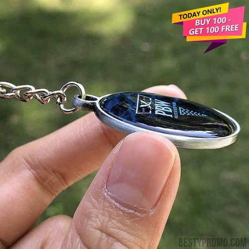 Custom Double-Sided Domed Metal Keychain – Free Proof & Quote