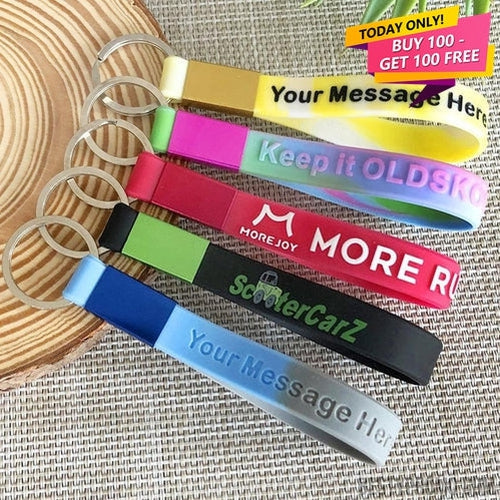 Custom Silicone Wrist Loop Keychain