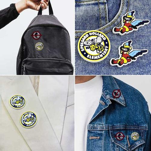 Custom 3D Die-Cut Soft PVC Rubber Lapel Pin (Badge) – Free Proof & Quote