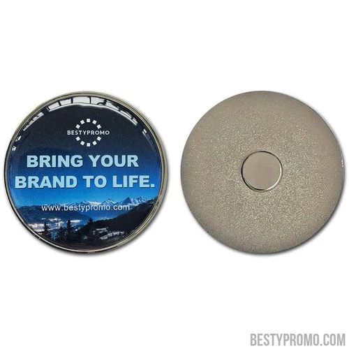 Custom Zinc Alloy Domed Fridge Magnet (Epoxy 3D Logo) - Free Proof & Quote