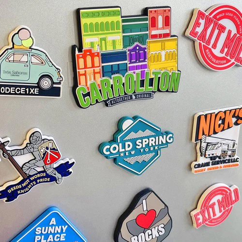Custom 3D Soft PVC Fridge Magnet (Die-Cut Logo) - Free Proof & Quote