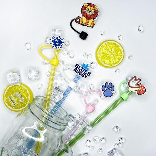 Custom Straw Toppers with Logo (8mm/10mm) – Free Proof & Quote