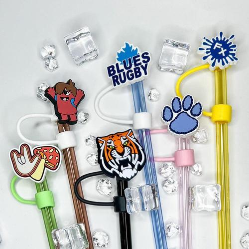 Custom Straw Toppers with Logo (8mm/10mm) – Free Proof & Quote