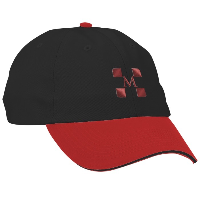 Custom Brushed Cotton Twill Sandwich Cap - Two Tone