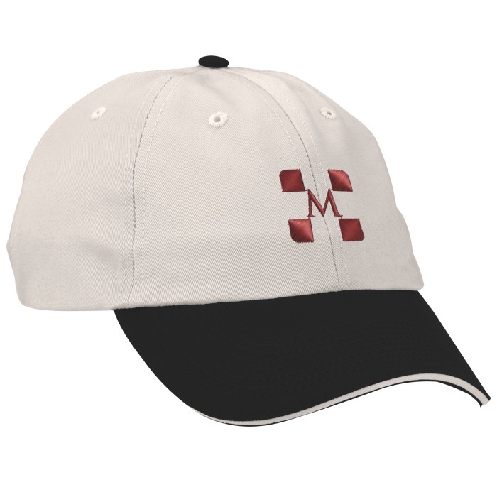 Custom Brushed Cotton Twill Sandwich Cap - Two Tone
