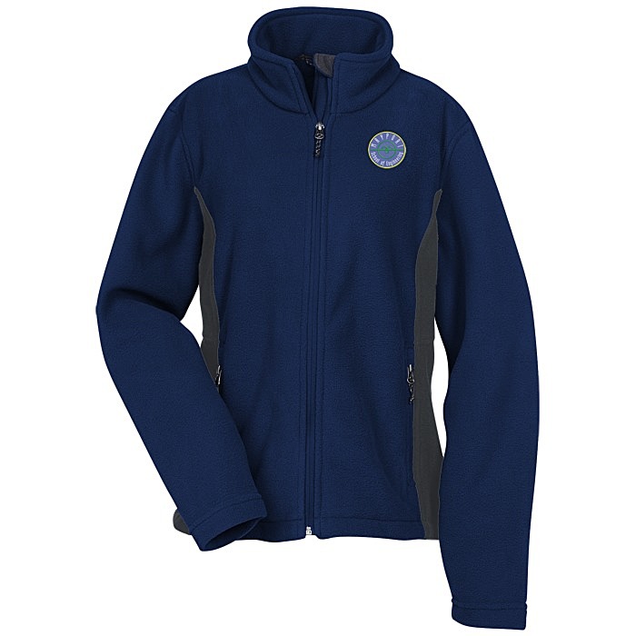 Custom Crossland Colourblock Fleece Jacket - Ladies' - 24 hr