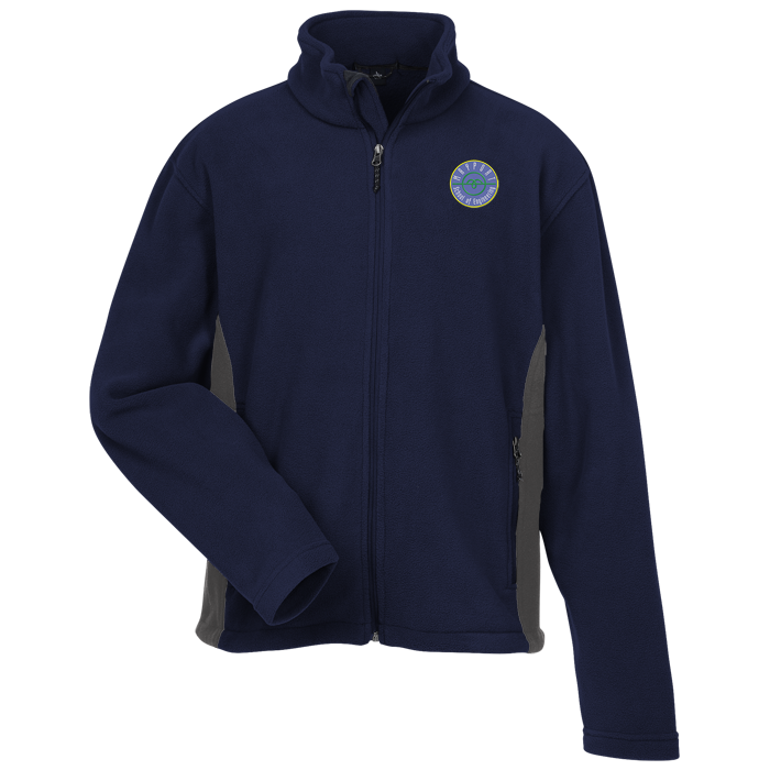 Custom Crossland Colourblock Fleece Jacket - Men's - 24 hr