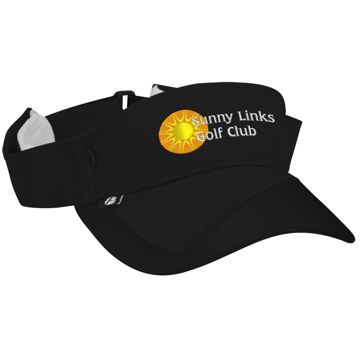 Custom Fairway Wicking Golf Visor with Tee Holder