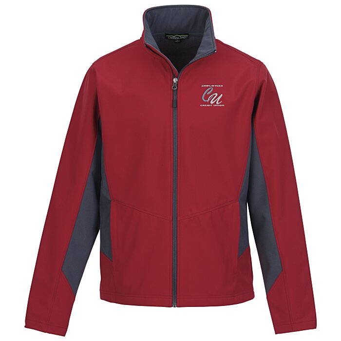 Custom Crossland Colourblock Soft Shell Jacket - Men's