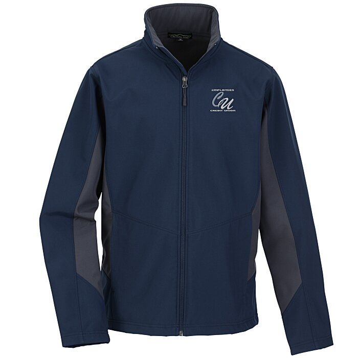 Custom Crossland Colourblock Soft Shell Jacket - Men's