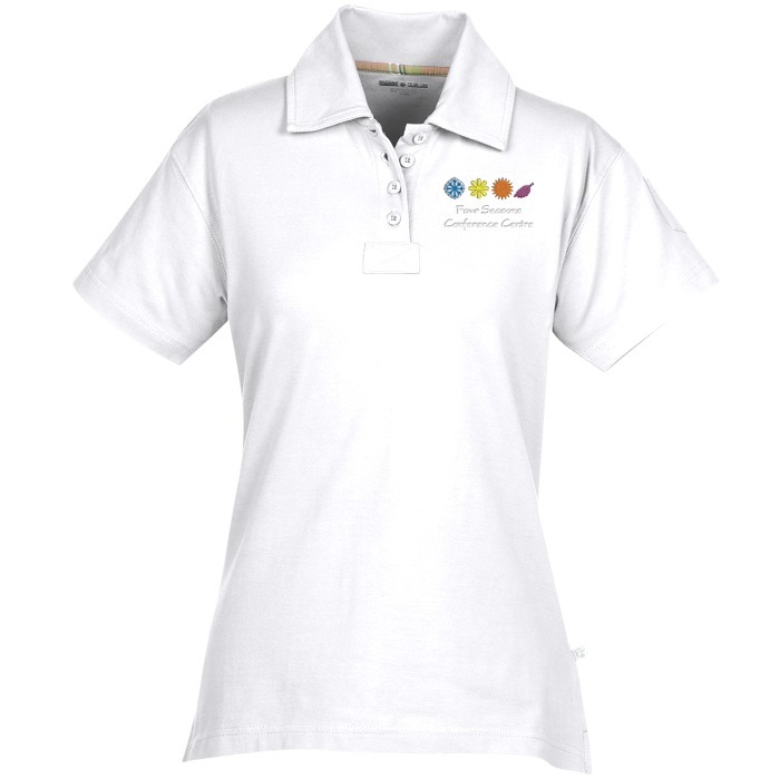 Custom Ringspun Combed Cotton Jersey Polo - Ladies' - 24 hr