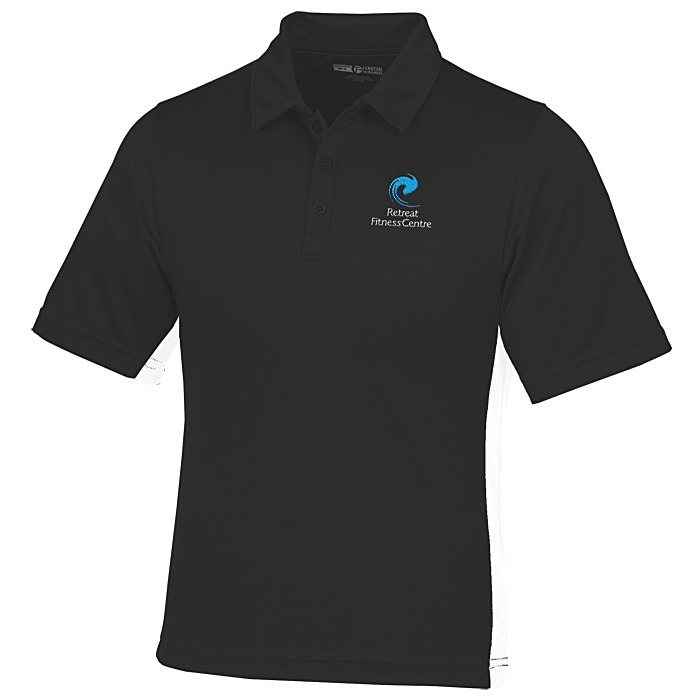 Custom Side Swipe Colourblock Performance Polo - Men's - 24 hr