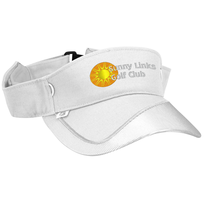 Custom Fairway Wicking Golf Visor with Tee Holder - 24 hr
