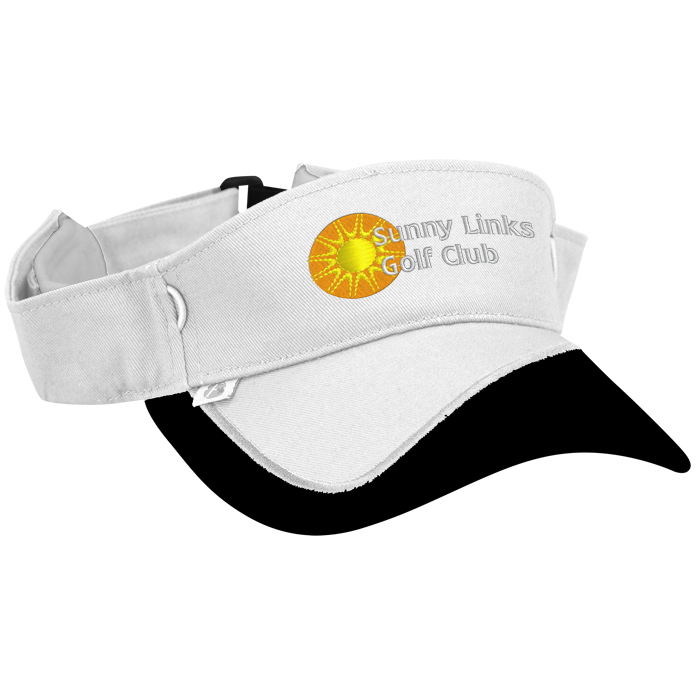 Custom Fairway Wicking Golf Visor with Tee Holder - 24 hr