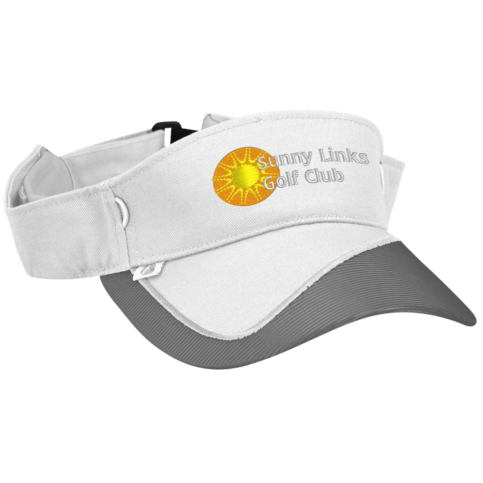 Custom Fairway Wicking Golf Visor with Tee Holder - 24 hr