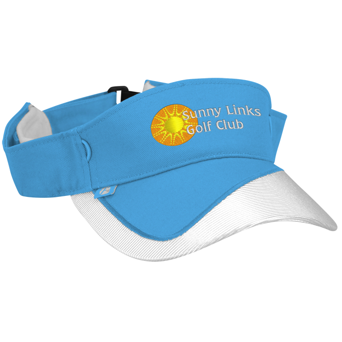 Custom Fairway Wicking Golf Visor with Tee Holder - 24 hr