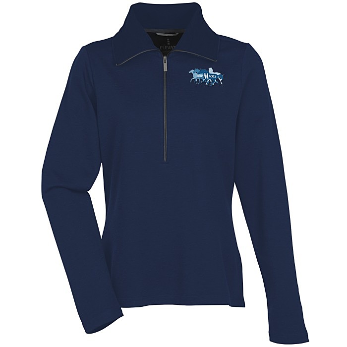 Custom Stratton Wool Blend 1/2-Zip Knit Pullover - Ladies'