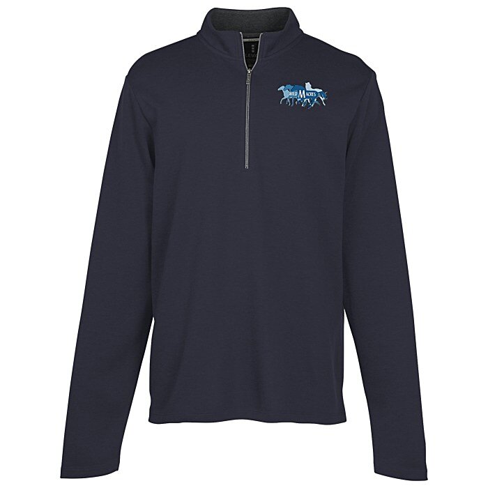Custom Stratton Wool Blend 1/4-Zip Knit Pullover - Men's