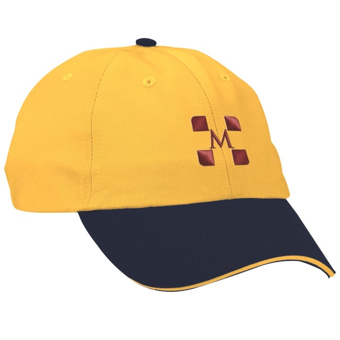 Custom Brushed Cotton Twill Sandwich Cap - Two Tone - 24 hr