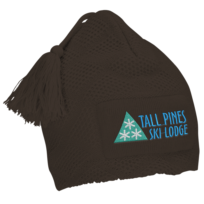 Custom Diamond Knit Pom-Pom Beanie - 24 hr