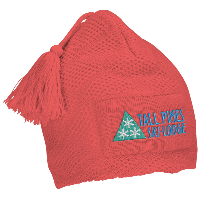 Custom Diamond Knit Pom-Pom Beanie - 24 hr