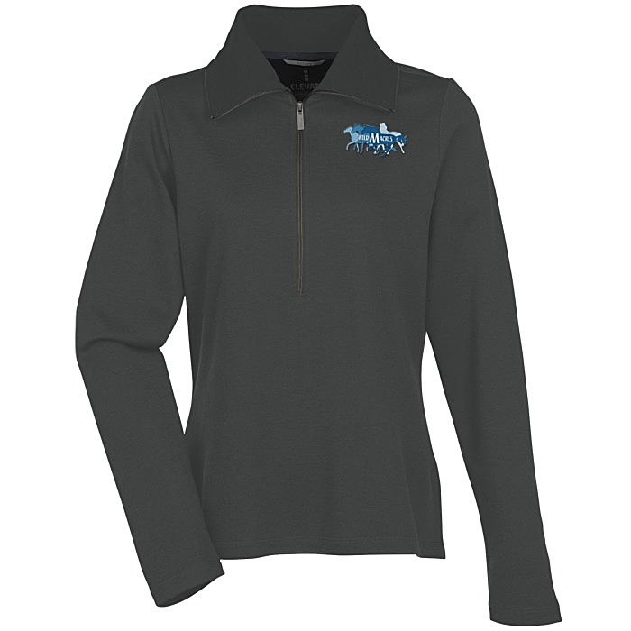 Custom Stratton Wool Blend 1/2-Zip Knit Pullover - Ladies' - 24 hr