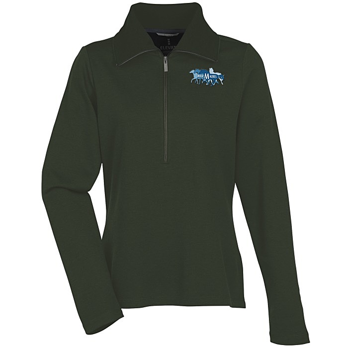 Custom Stratton Wool Blend 1/2-Zip Knit Pullover - Ladies' - 24 hr