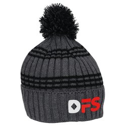 Custom Multi-Stripe Rib Knit Beanie