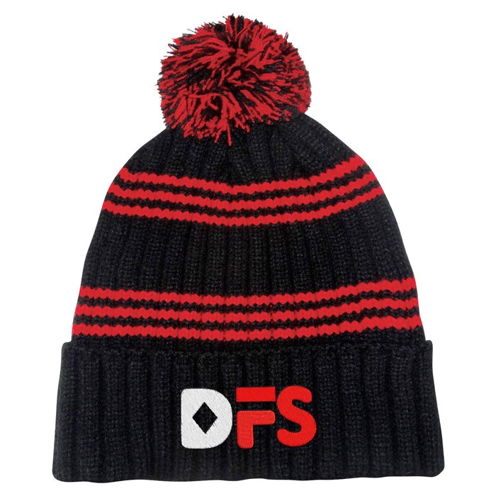Custom Multi-Stripe Rib Knit Beanie - 24 hr