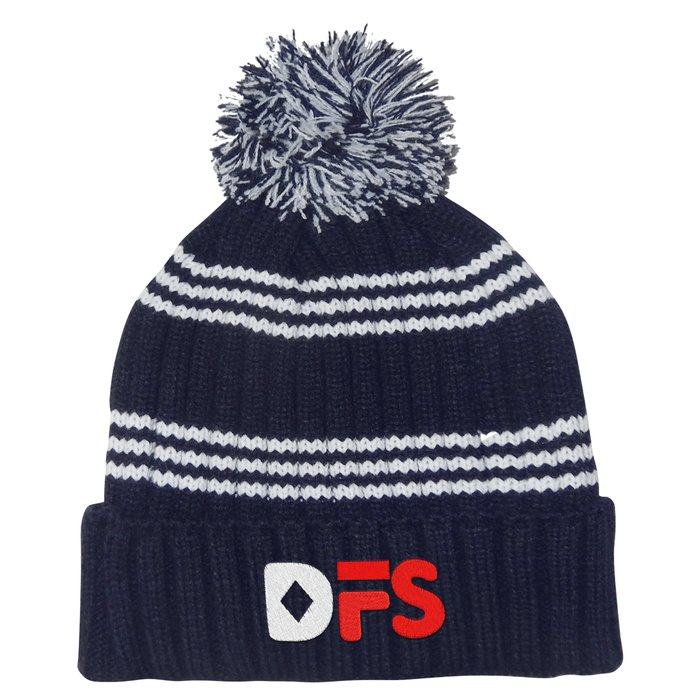 Custom Multi-Stripe Rib Knit Beanie - 24 hr