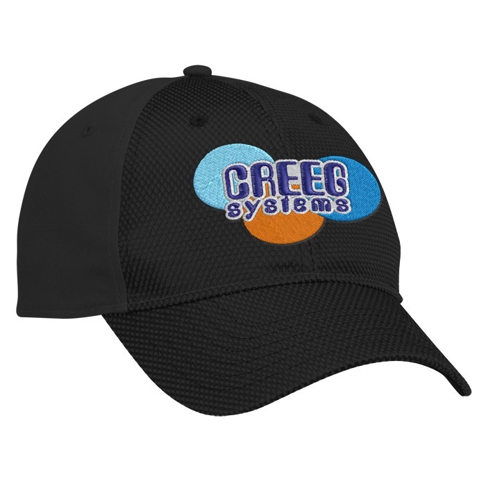 Custom Premium Cotton Twill with Front Mesh Overlay Cap - 24 hr