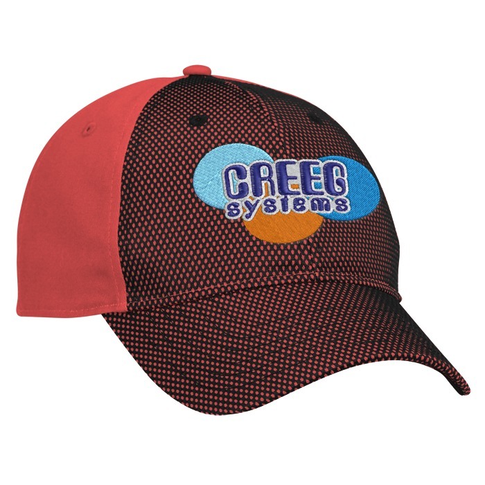 Custom Premium Cotton Twill with Front Mesh Overlay Cap - 24 hr