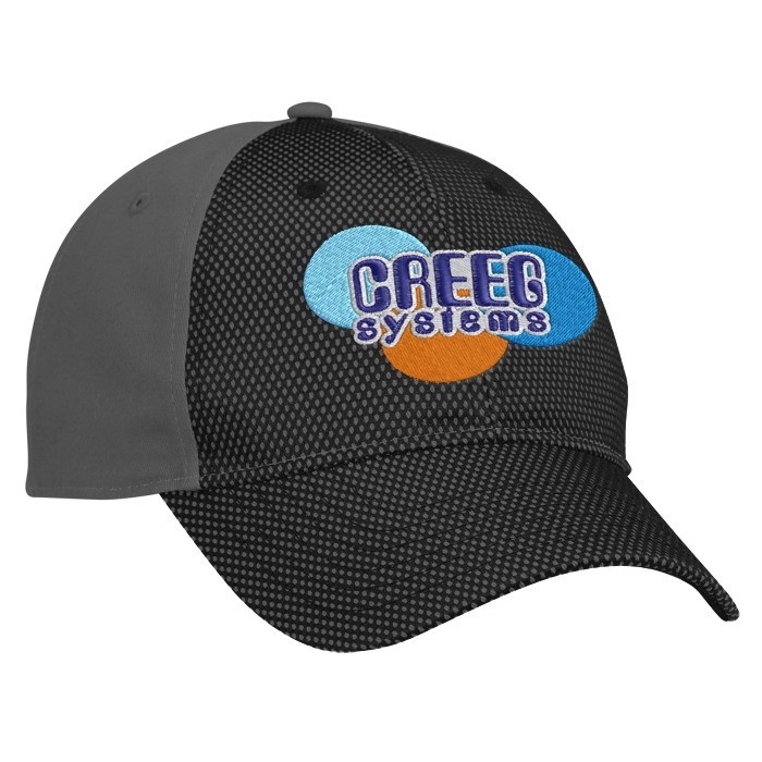 Custom Premium Cotton Twill with Front Mesh Overlay Cap - 24 hr