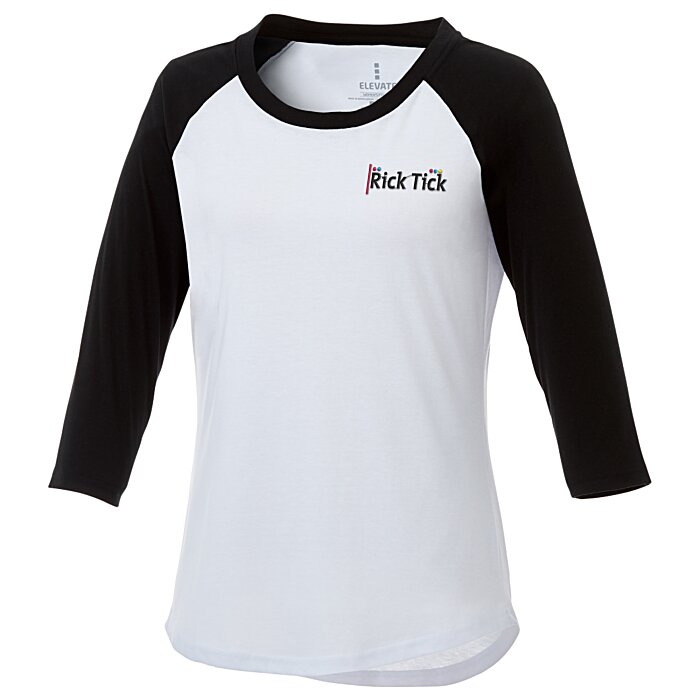Custom Dakota 3/4 Sleeve Baseball Tee - Ladies'