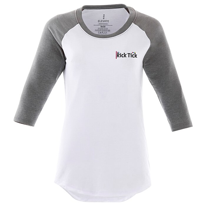 Custom Dakota 3/4 Sleeve Baseball Tee - Ladies'