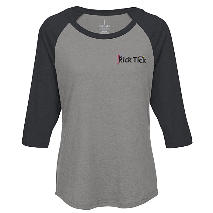 Custom Dakota 3/4 Sleeve Baseball Tee - Ladies'