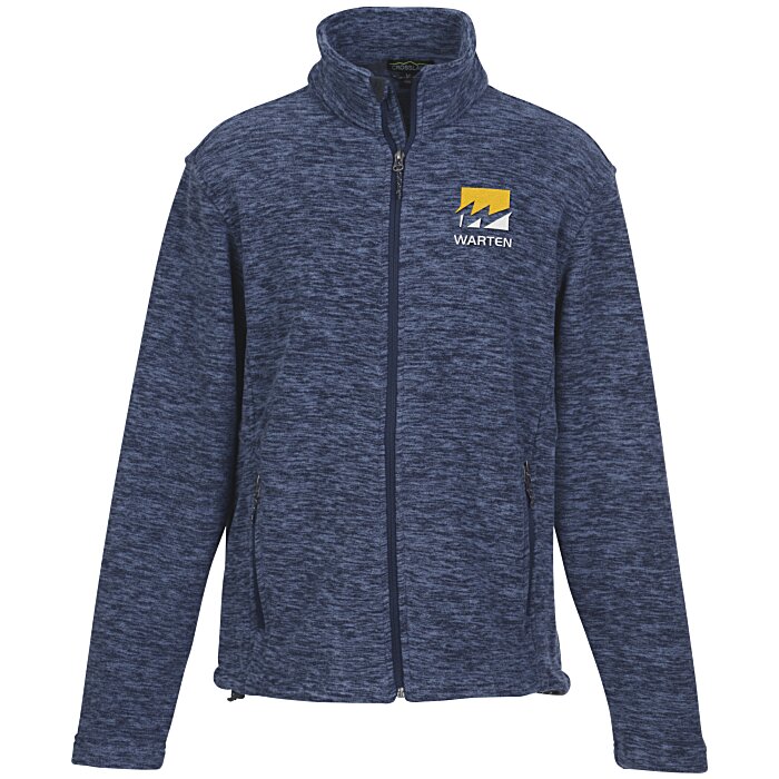 Custom Crossland Heather Fleece Jacket - Men's