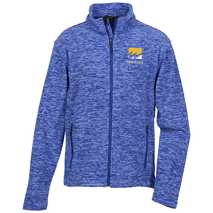 Custom Crossland Heather Fleece Jacket - Men's