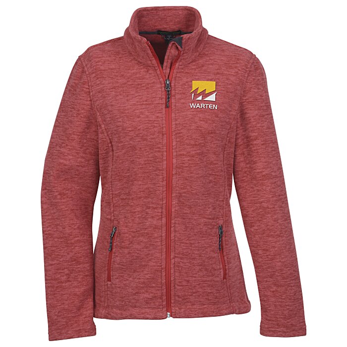 Custom Crossland Heather Fleece Jacket - Ladies' - 24 hr