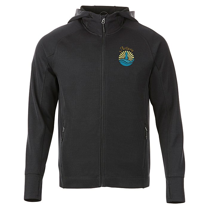 Custom Odell Heather Knit Hooded Jacket - Men's