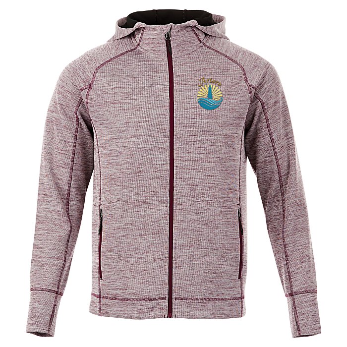 Custom Odell Heather Knit Hooded Jacket - Men's