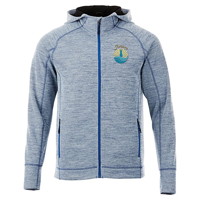 Custom Odell Heather Knit Hooded Jacket - Men's