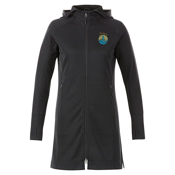Custom Odell Heather Knit Hooded Jacket - Ladies' - 24 hr