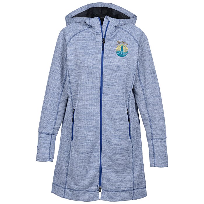 Custom Odell Heather Knit Hooded Jacket - Ladies' - 24 hr