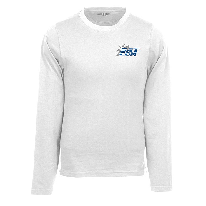 Custom Heavyweight Ringspun Cotton LS T-Shirt - Embroidered - 24 hr