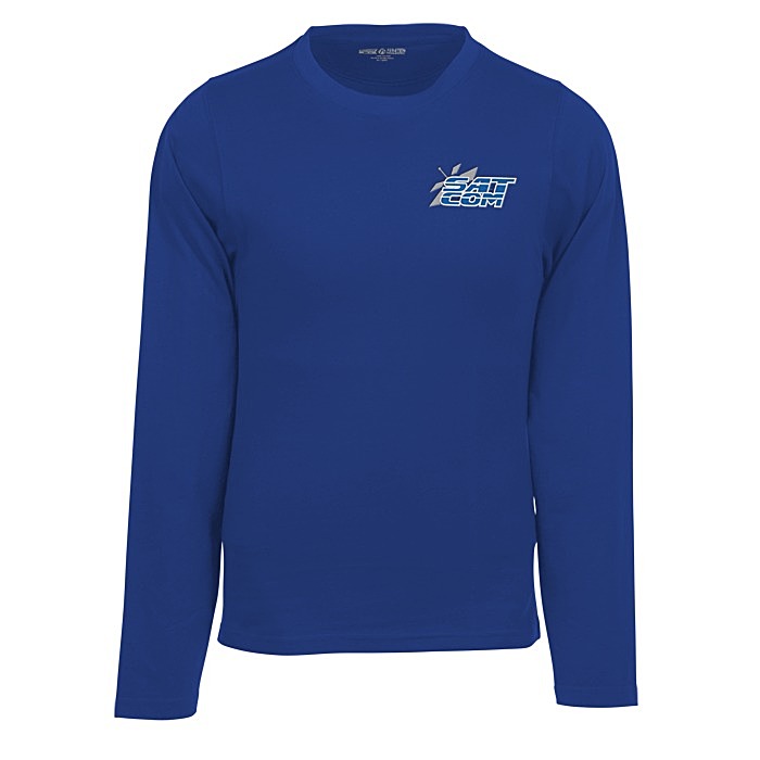 Custom Heavyweight Ringspun Cotton LS T-Shirt - Embroidered - 24 hr