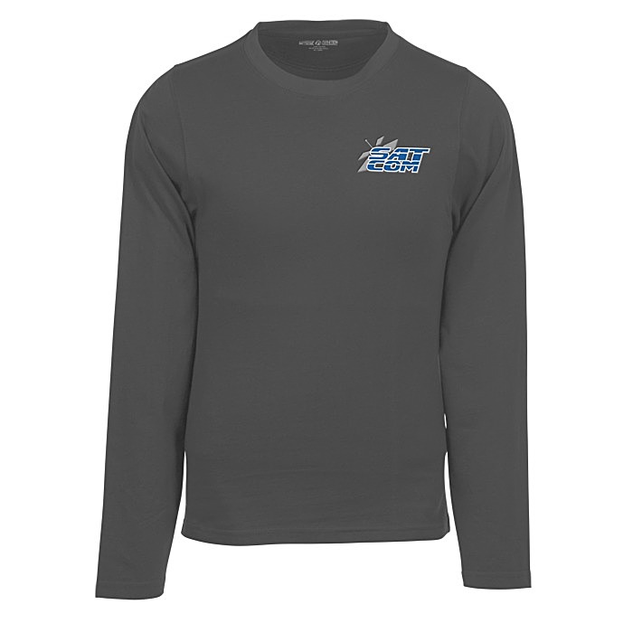 Custom Heavyweight Ringspun Cotton LS T-Shirt - Embroidered - 24 hr