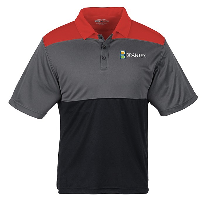 Custom Buffalo Colourblock Performance Polo - Men's - 24 hr