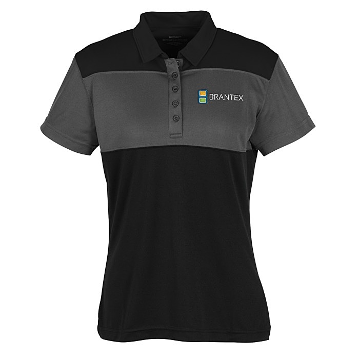 Custom Buffalo Colourblock Performance Polo - Ladies' - 24 hr