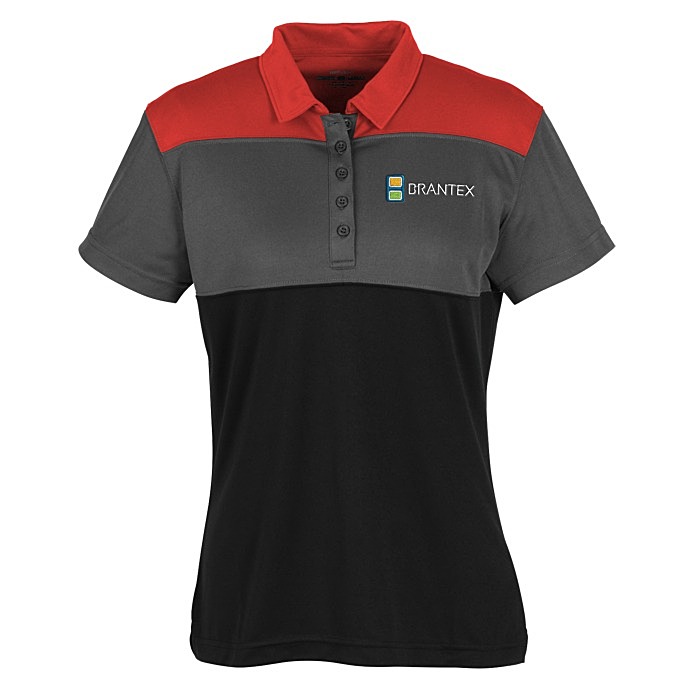 Custom Buffalo Colourblock Performance Polo - Ladies' - 24 hr